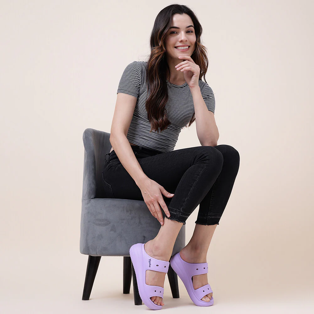 Double Strap Clog Sandals for Women - Image 31