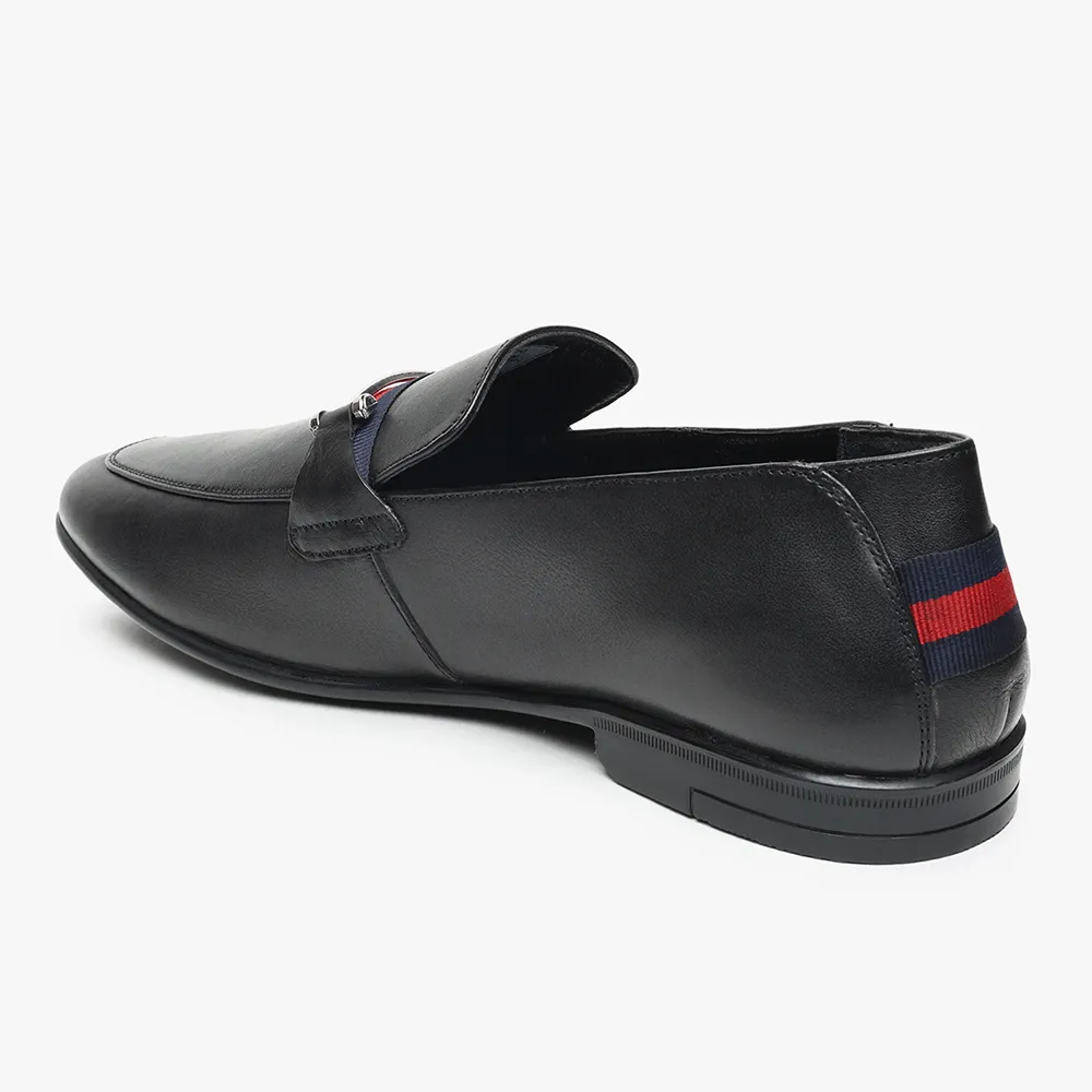 DualTone Wing Loafers for Men - Classic Black - Image 5