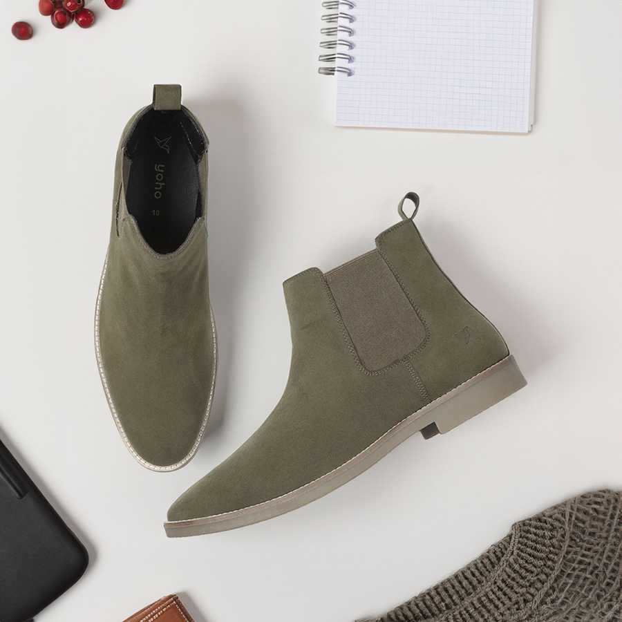 Men Chelsea Boots Suede - Image 11