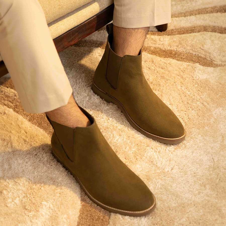 Men Chelsea Boots Suede - Image 12