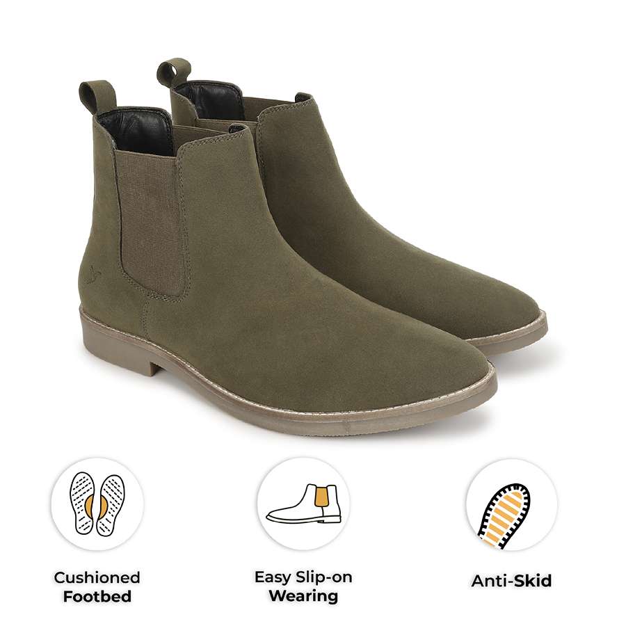 Men Chelsea Boots Suede - Image 13