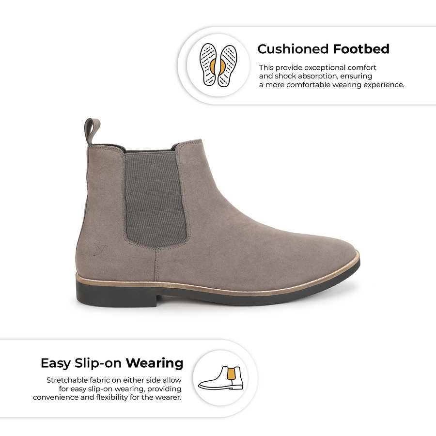 Men Chelsea Boots Suede - Image 8