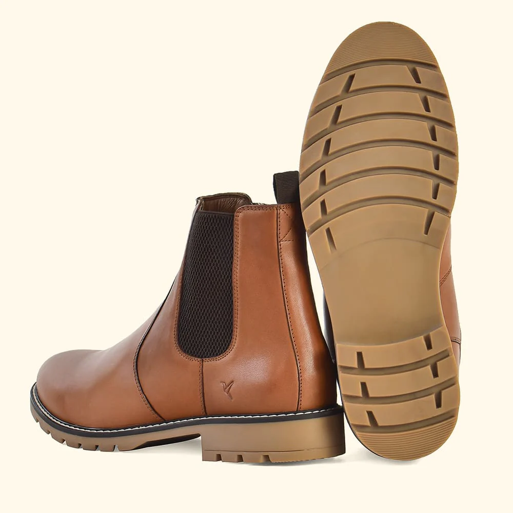 Men Chelsea Leather Boots - Image 11