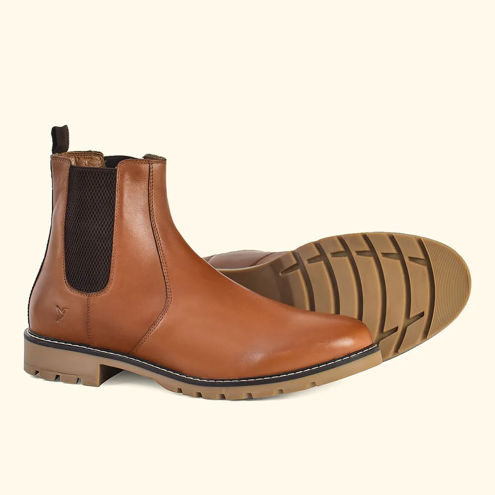 Men Chelsea Leather Boots - Image 15