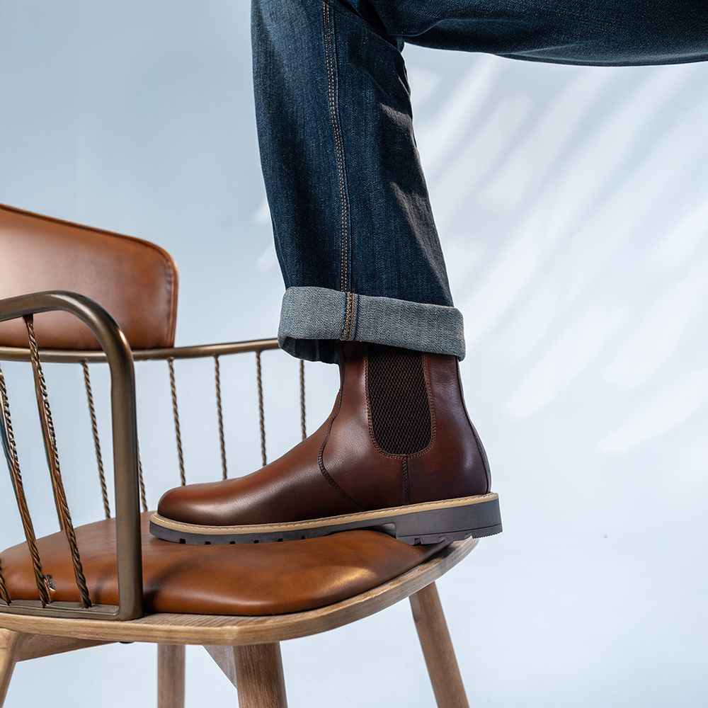 Men Chelsea Leather Boots - Image 24