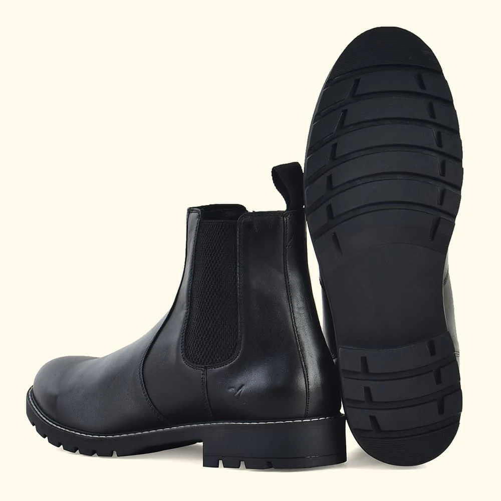 Men Chelsea Leather Boots - Image 3