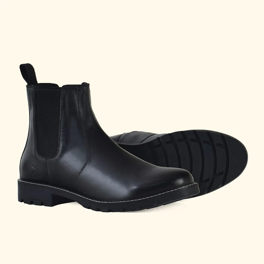 Men Chelsea Leather Boots - Image 7