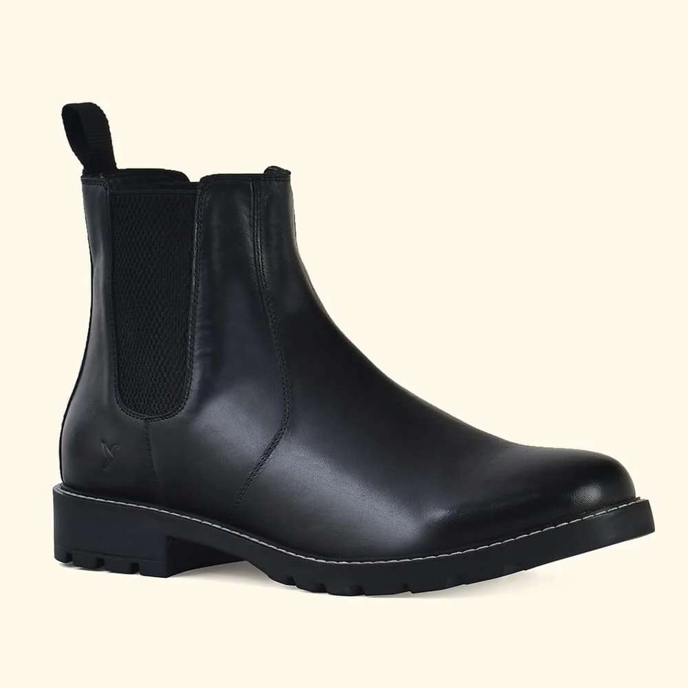 Men Chelsea Leather Boots - Image 8