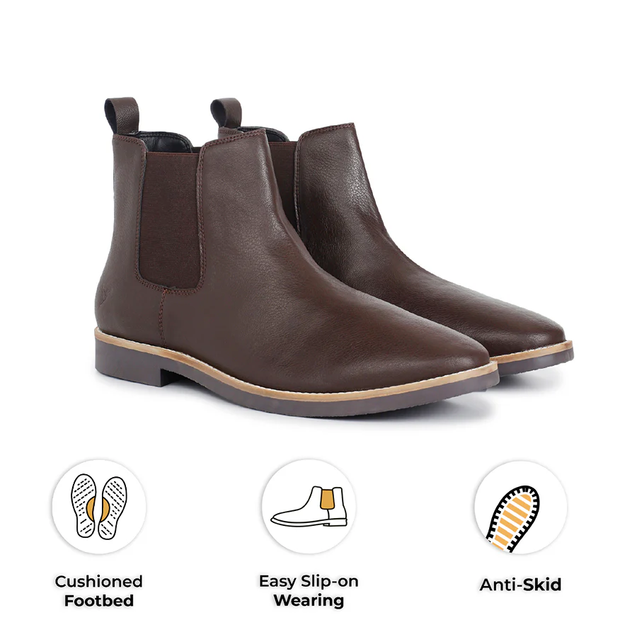 Men Chelsea PU Boots - Image 32