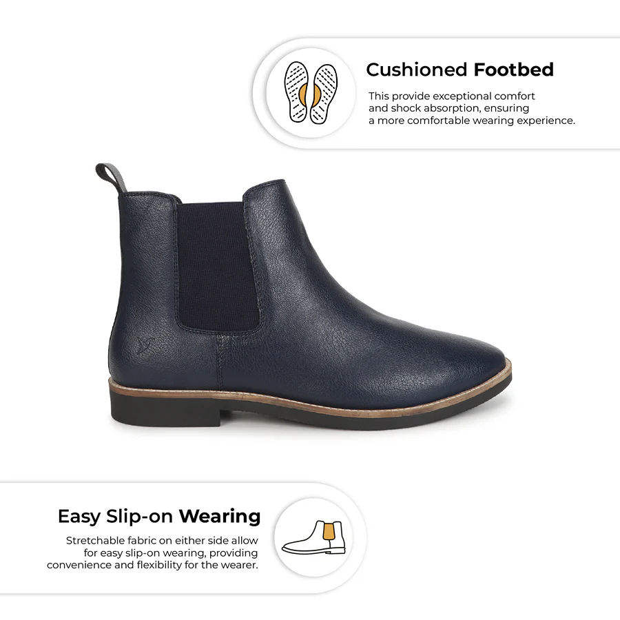 Men Chelsea PU Boots - Image 8