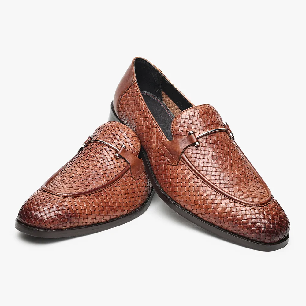 Oxford Loafers for Men - Brown - Image 9