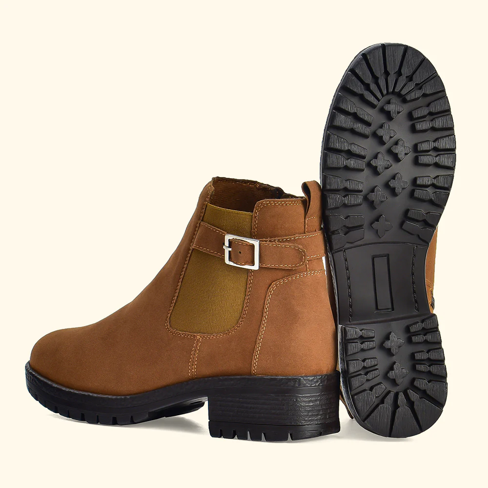 Women Chelsea Suede Boots - Image 11