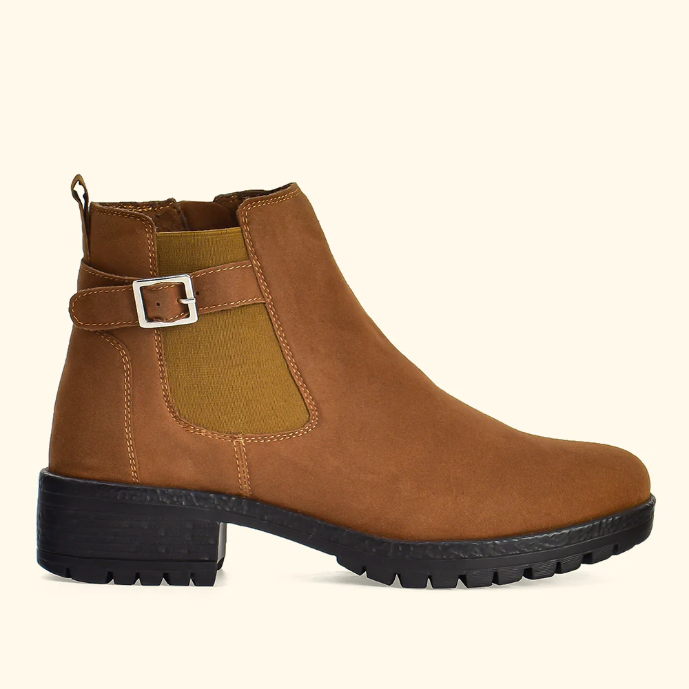 Women Chelsea Suede Boots - Image 13