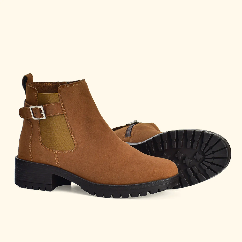 Women Chelsea Suede Boots - Image 15