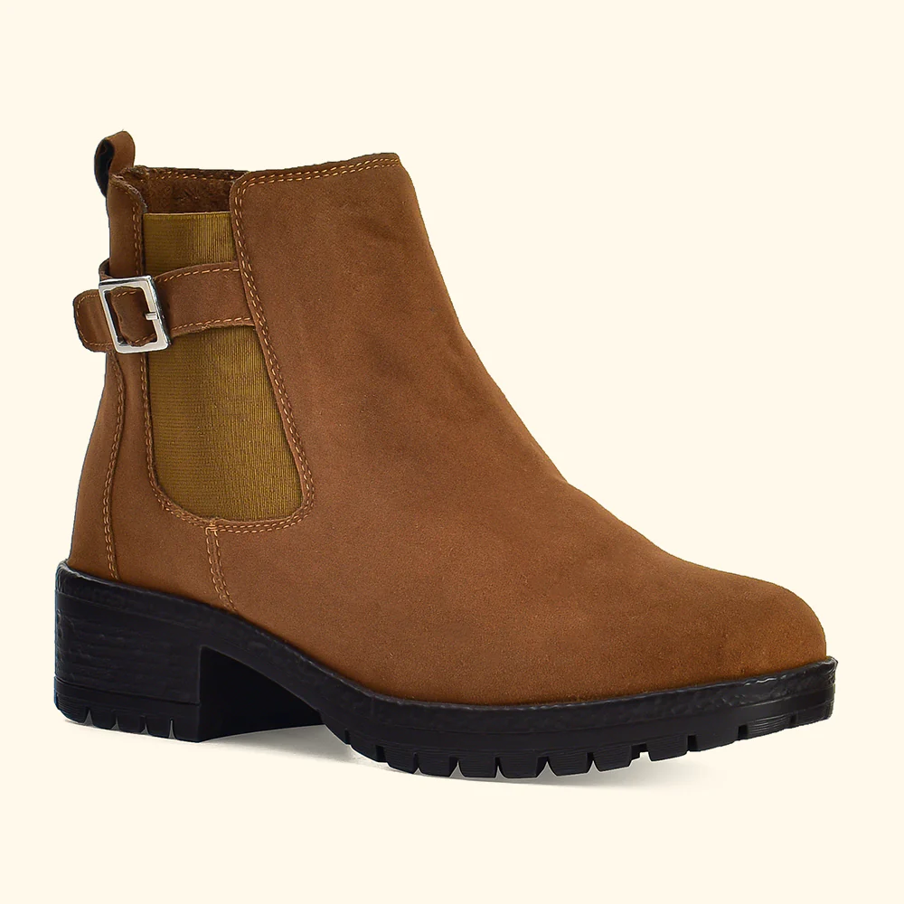 Women Chelsea Suede Boots - Image 16