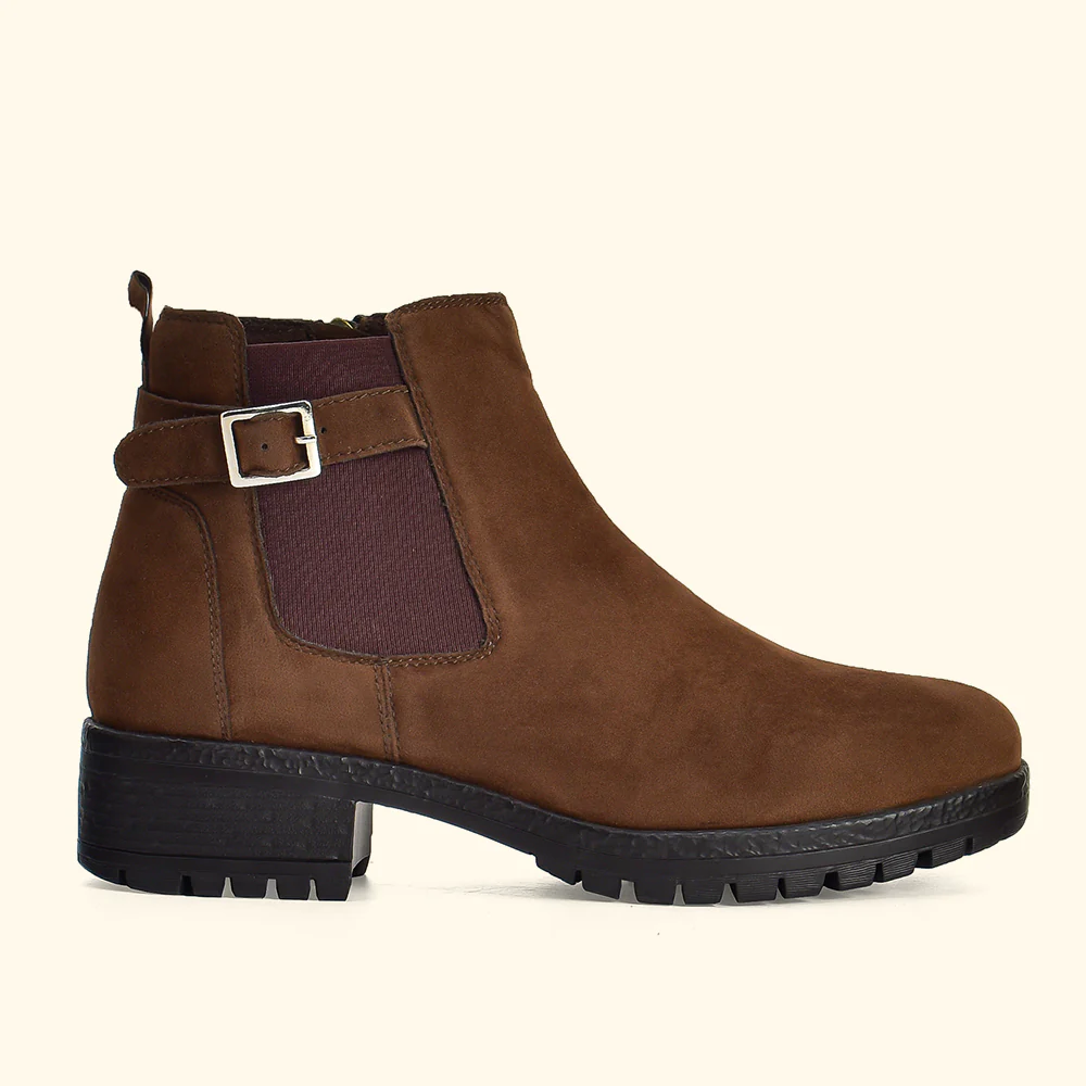 Women Chelsea Suede Boots - Image 21