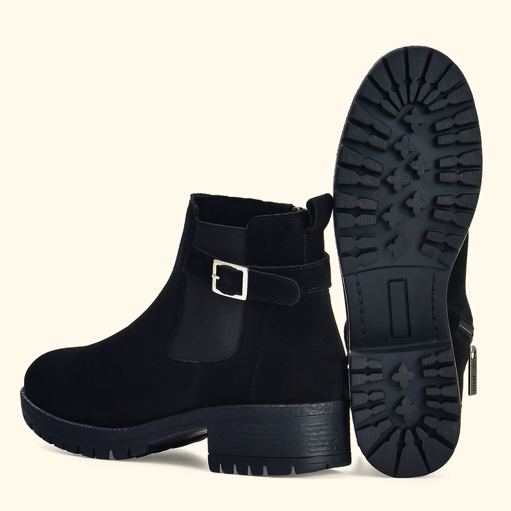 Women Chelsea Suede Boots - Image 3