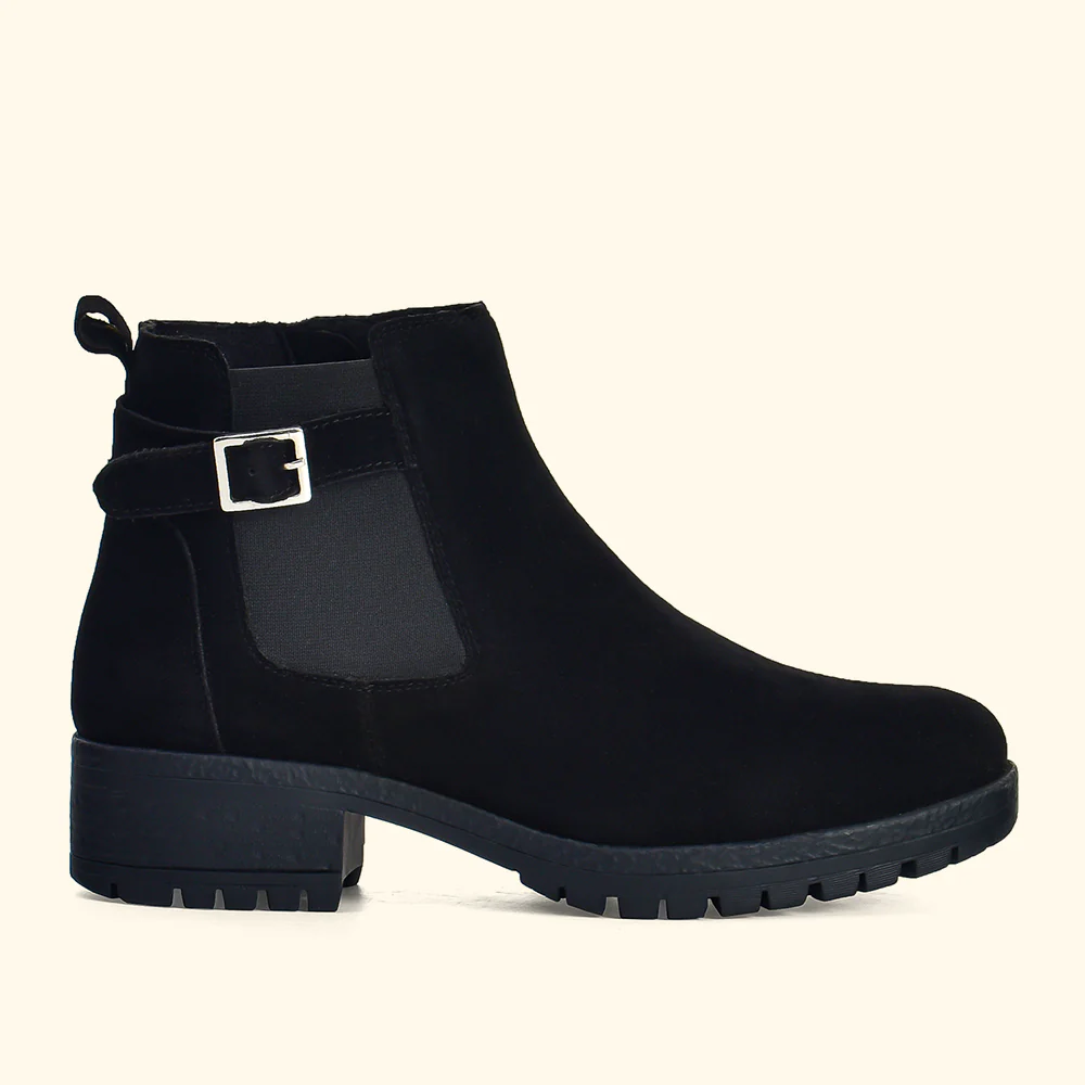Women Chelsea Suede Boots - Image 5