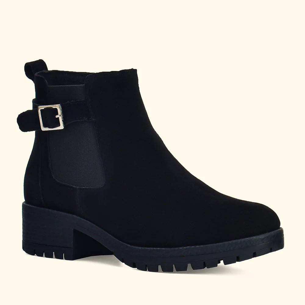 Women Chelsea Suede Boots - Image 8